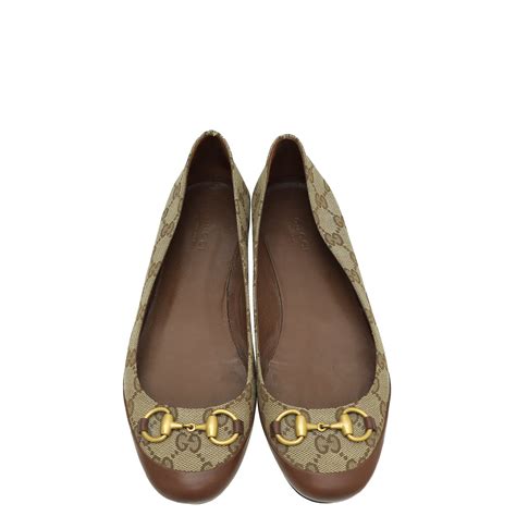 gucci ballerinas gold|Gucci horsebit flats for sale.